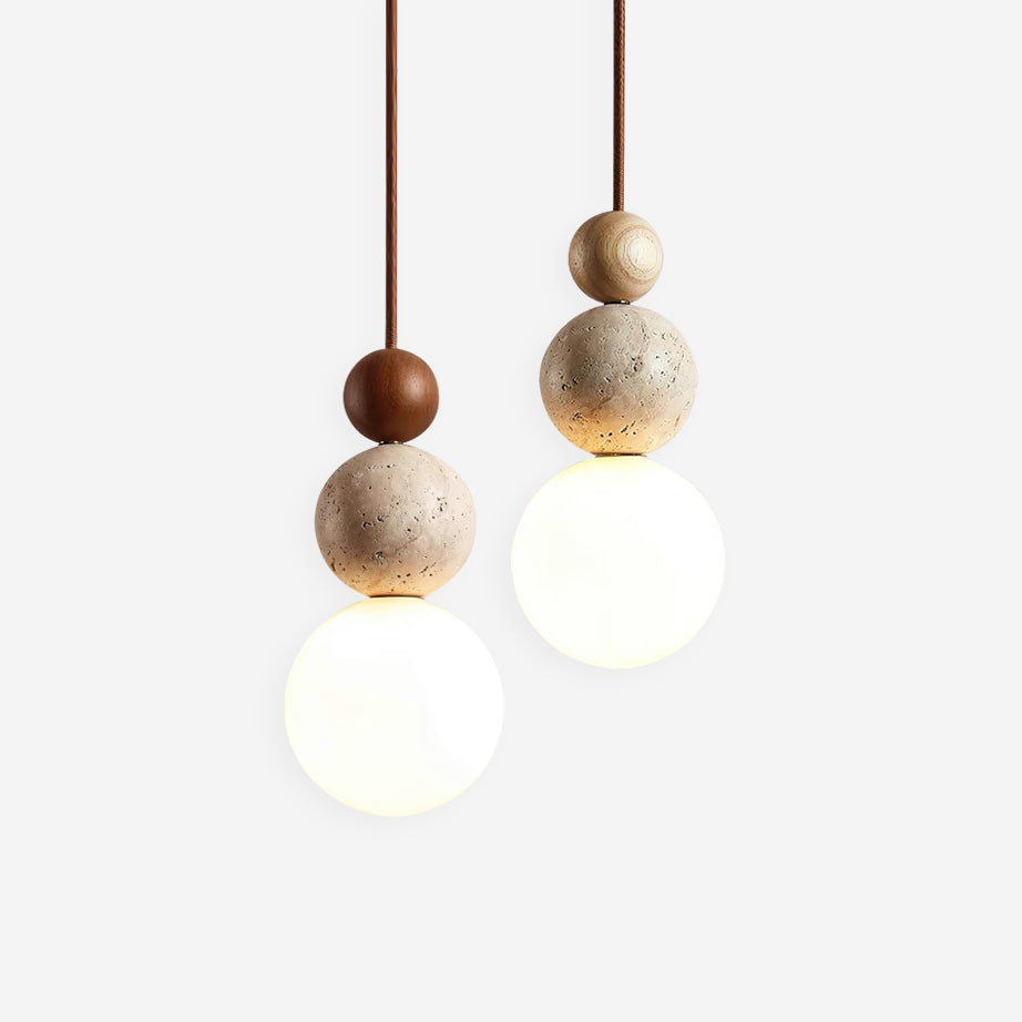 Ball Travertine Pendant Lamp - Letslighting