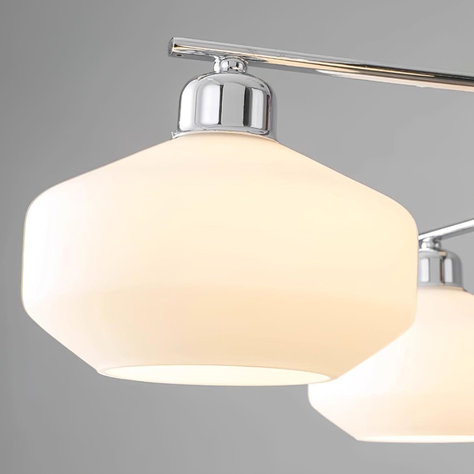 Luna Vintage Kronleuchter aus Glas und Nussbaum-Letslighting