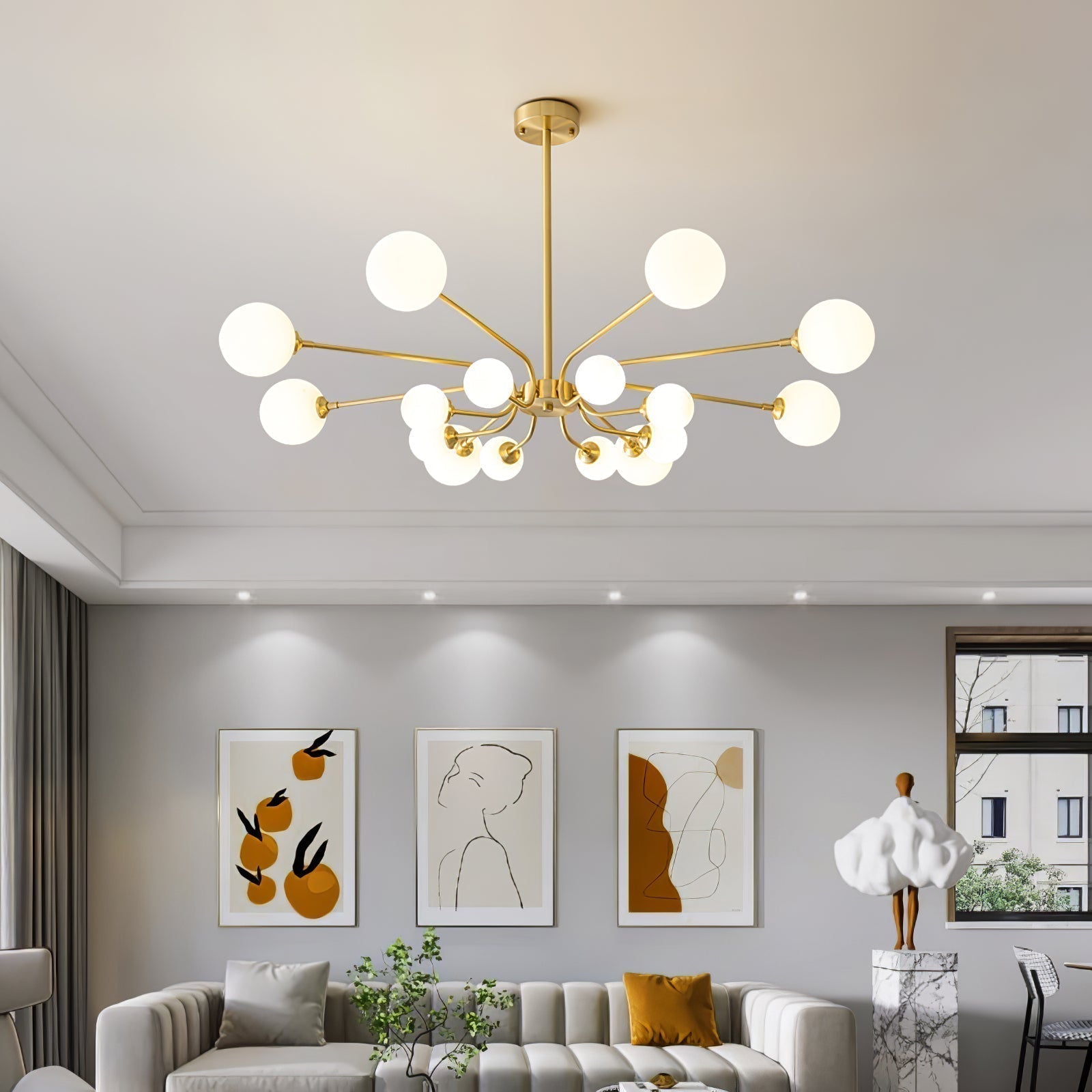 Aurora Kronleuchter Globe Arm Modern-Letslighting