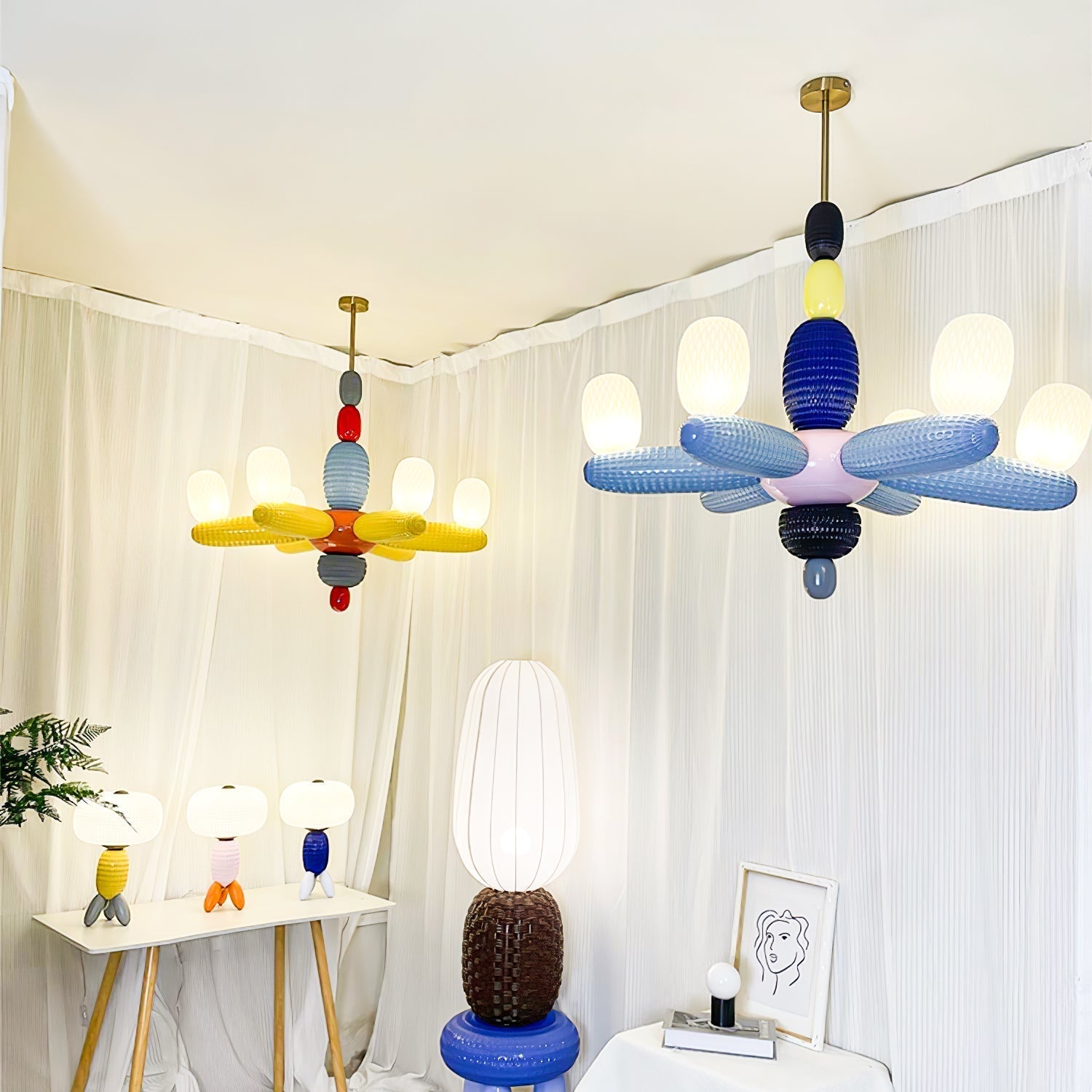 Balloons Premium Nordic Kunstglas Kronleuchter-Letslighting