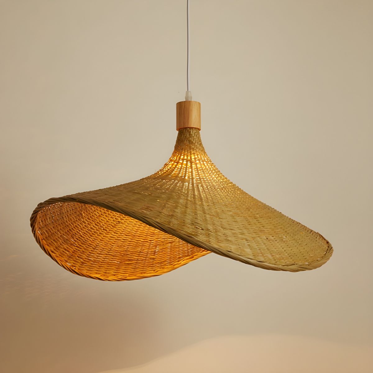 Marona Rattan-Vintage-Pendelleuchte-Letslighting