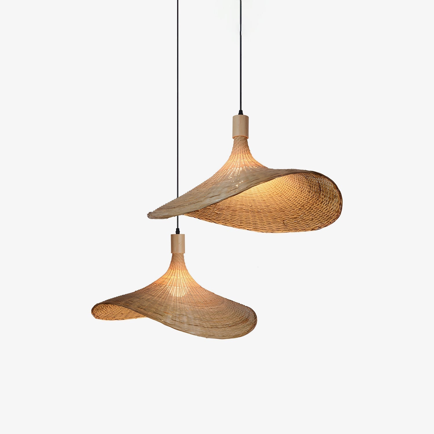 Marona Rattan-Vintage-Pendelleuchte-Letslighting