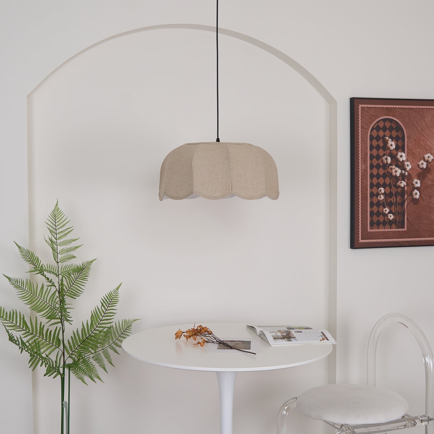 Sora Pendelleuchte mit Bananenblatt-Design
