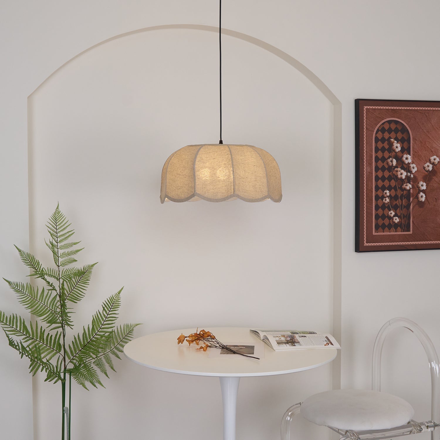 Sora Pendelleuchte mit Bananenblatt-Design