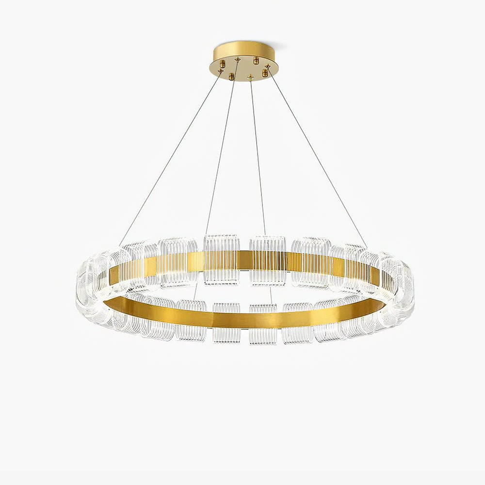 Abrahamson Modern Minimalist Luxury Bangle Metal Chandelier - Blowlighting