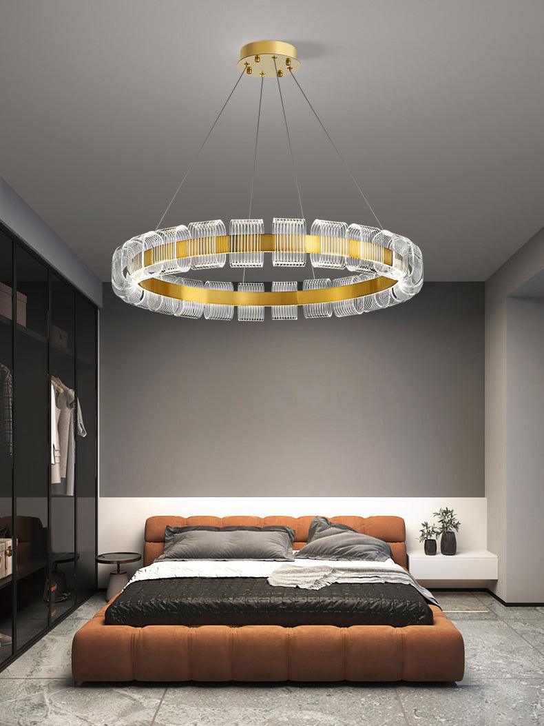Abrahamson Modern Minimalist Luxury Bangle Metal Chandelier - Blowlighting