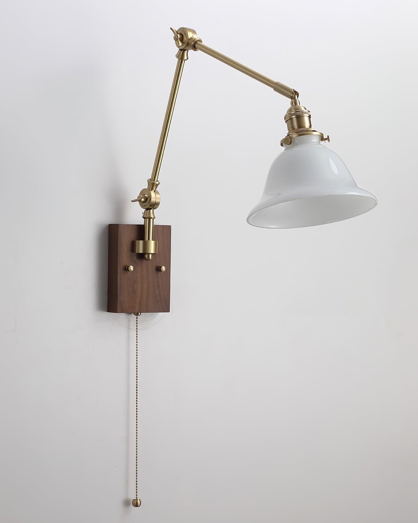 Tatum Minimalistische Moderne Wandleuchte aus Messing und Glas-Letslighting