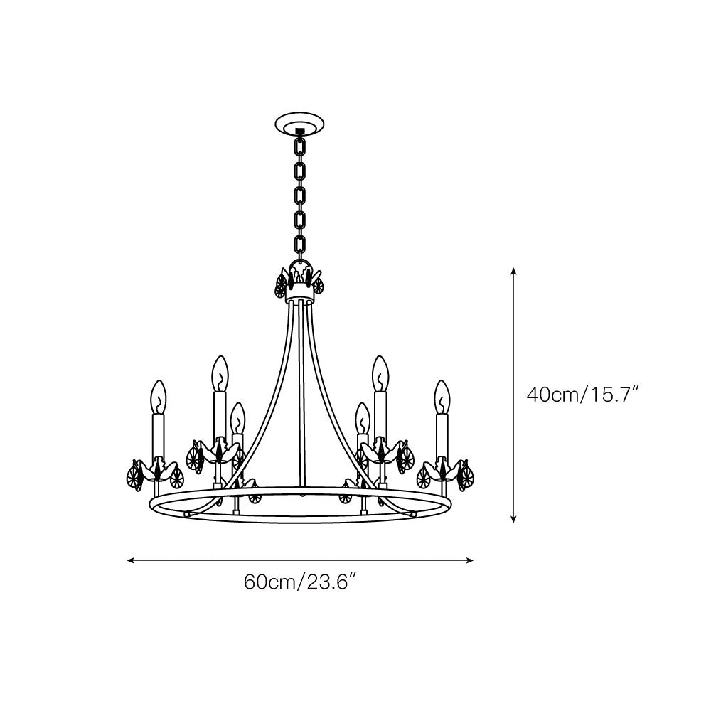 Yrvuvyh Vintage Industrial Luxury Brass Crystal Chandelier - Letslighting
