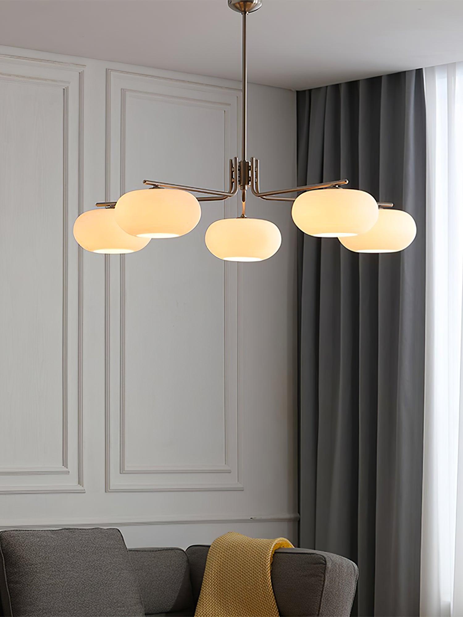 Lustra Industrieller Moderner 5‑Flammen Kronleuchter-Letslighting