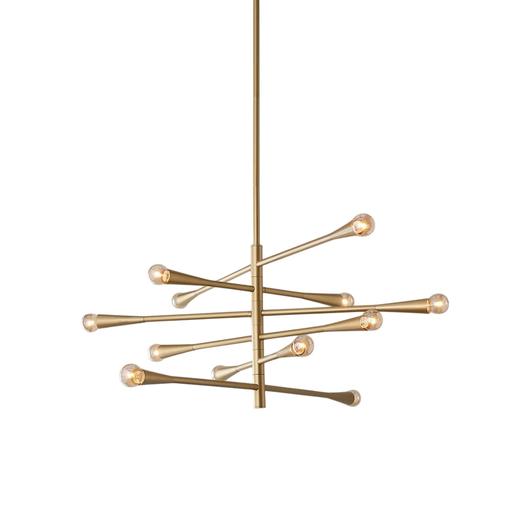 Sifuvyu Modern Minimalist Brass Metal Chandelier - Letslighting