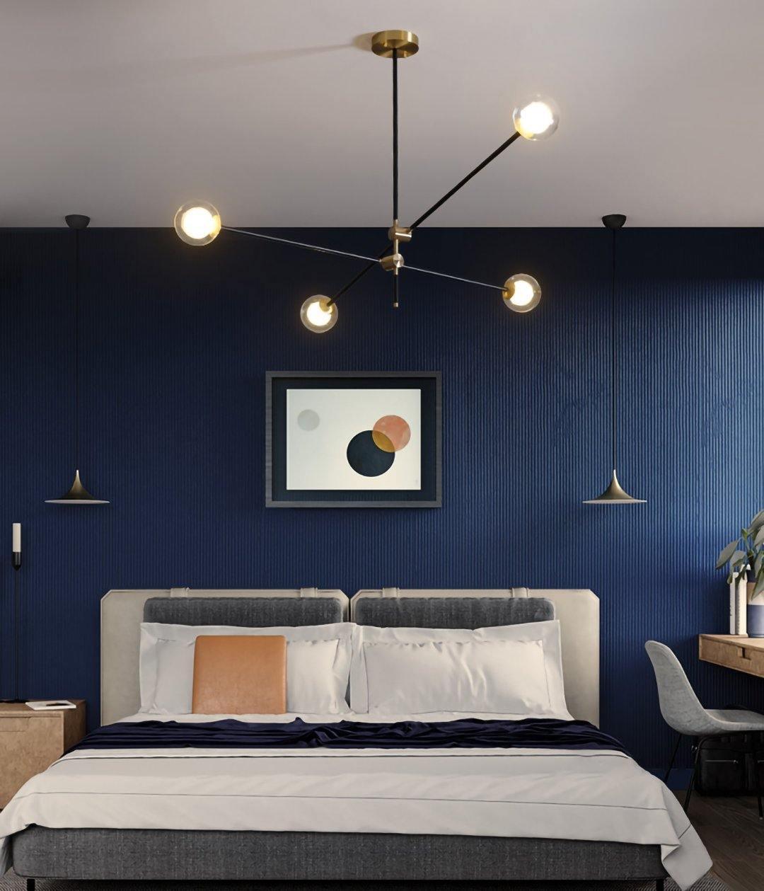 Lustra Kronleuchter SI Messing Glas Globus-Letslighting