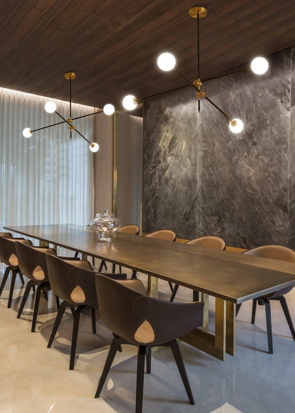 Lustra Kronleuchter SI Messing Glas Globus-Letslighting