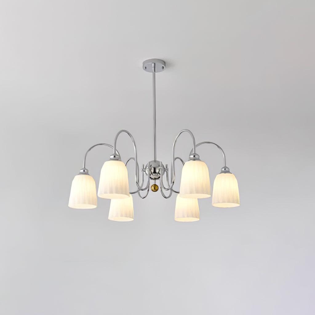 Micah Vintage Kronleuchter aus Glas und Metall-Letslighting