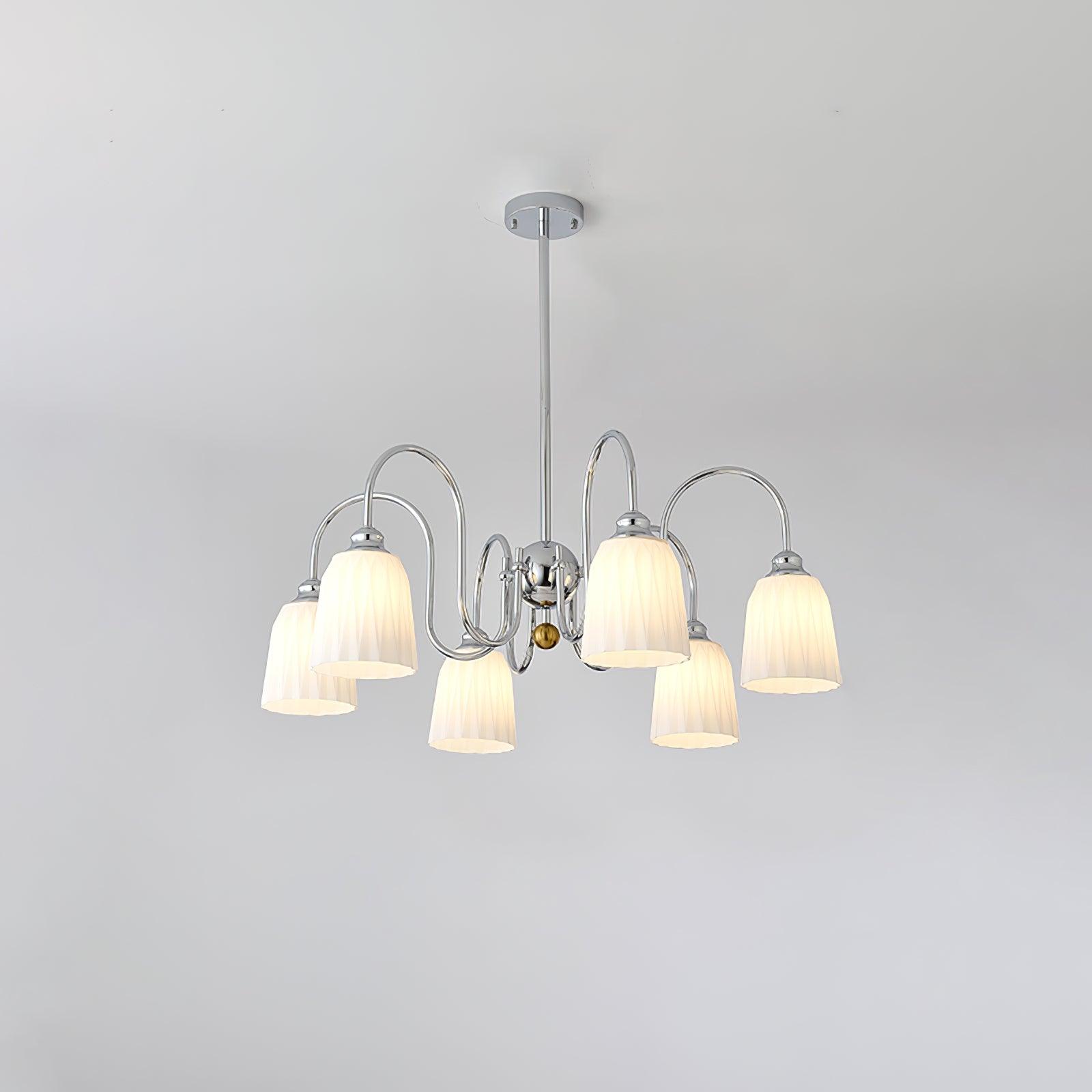 Micah Vintage Kronleuchter aus Glas und Metall-Letslighting