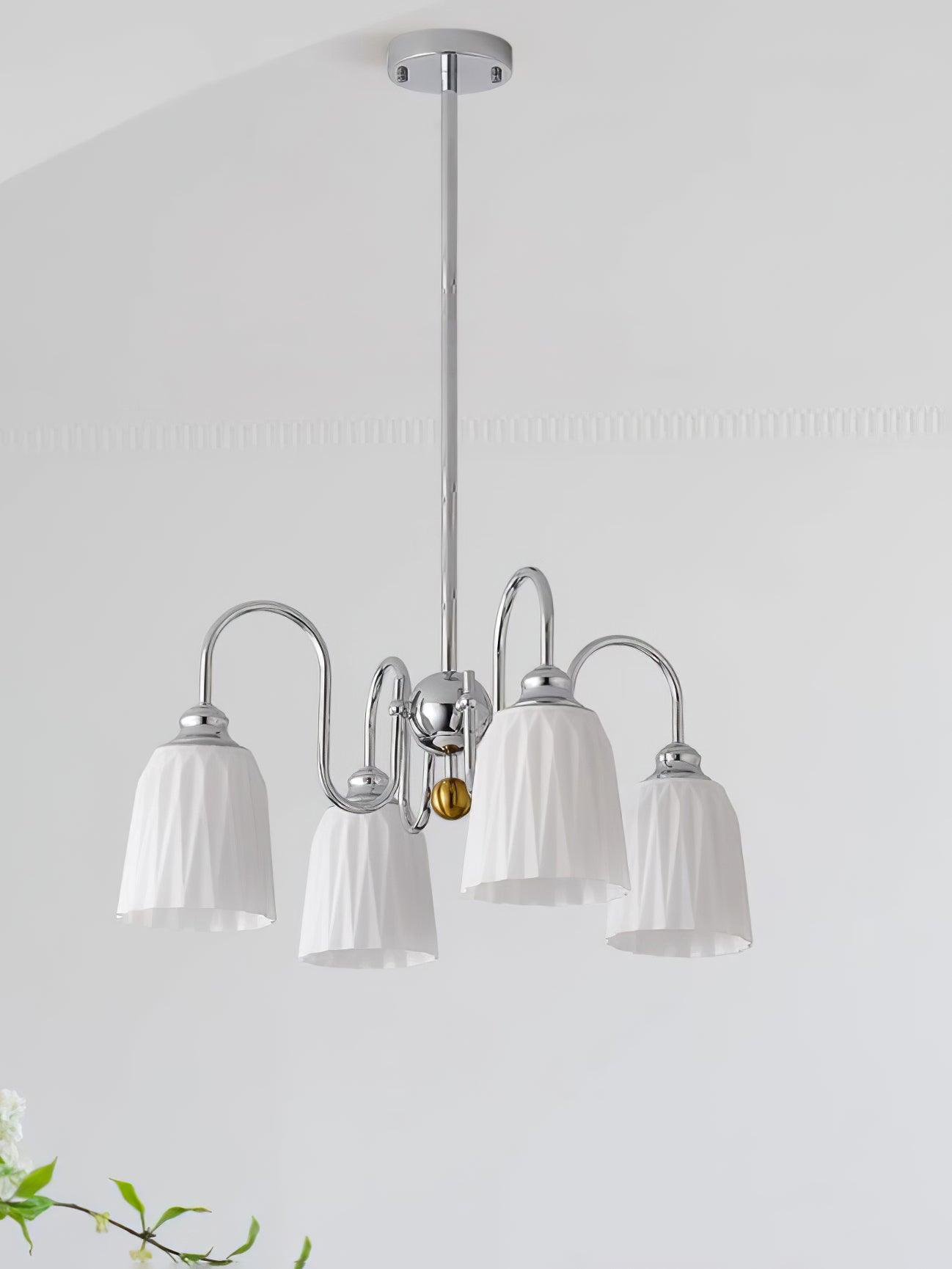 Micah Vintage Kronleuchter aus Glas und Metall-Letslighting
