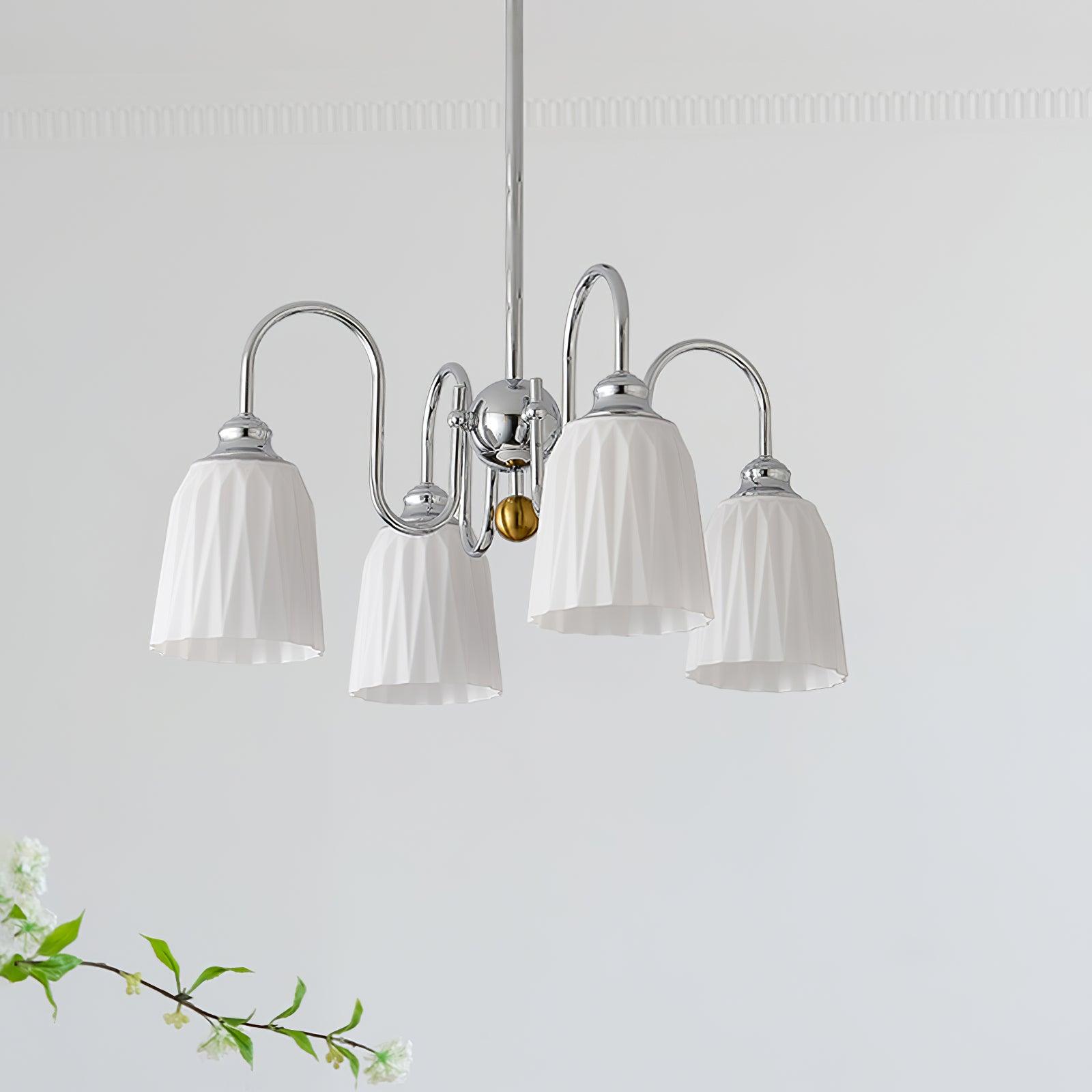 Micah Vintage Kronleuchter aus Glas und Metall-Letslighting