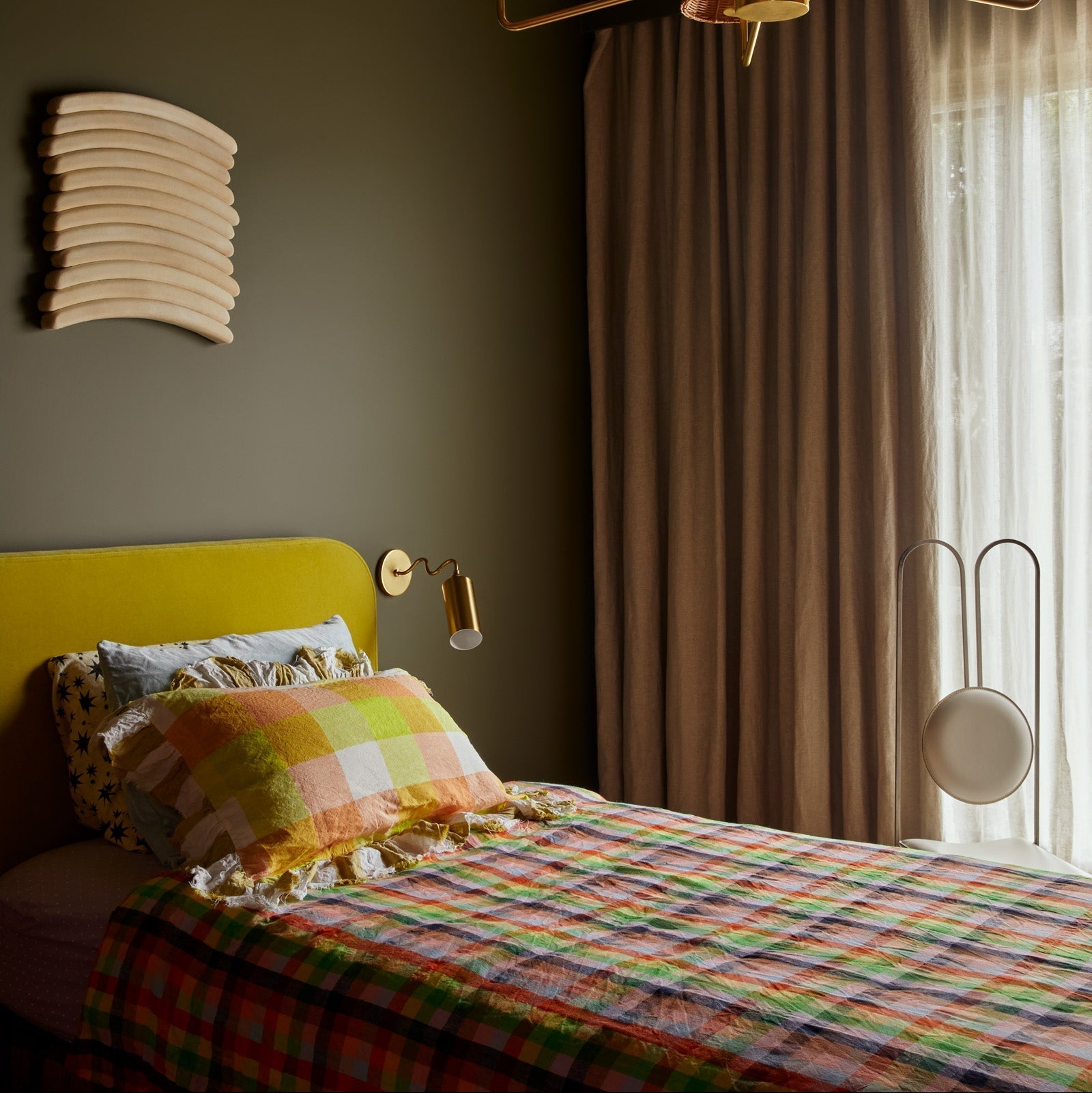 Vatnuvyu Moderne Wandleuchte aus Stoff-Letslighting