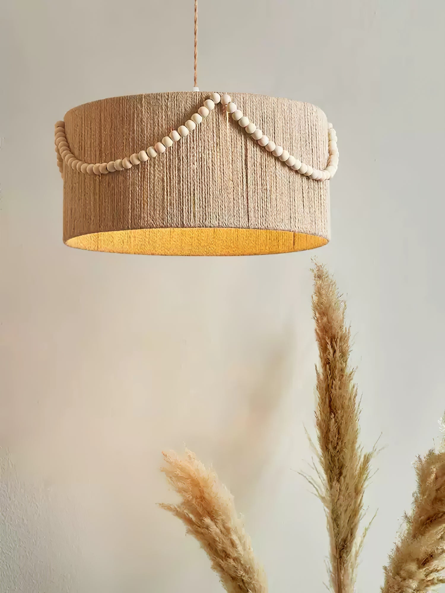 Ershaa Elegance Pendelleuchte im Boho-Stil mit Naturperlen-Letslighting