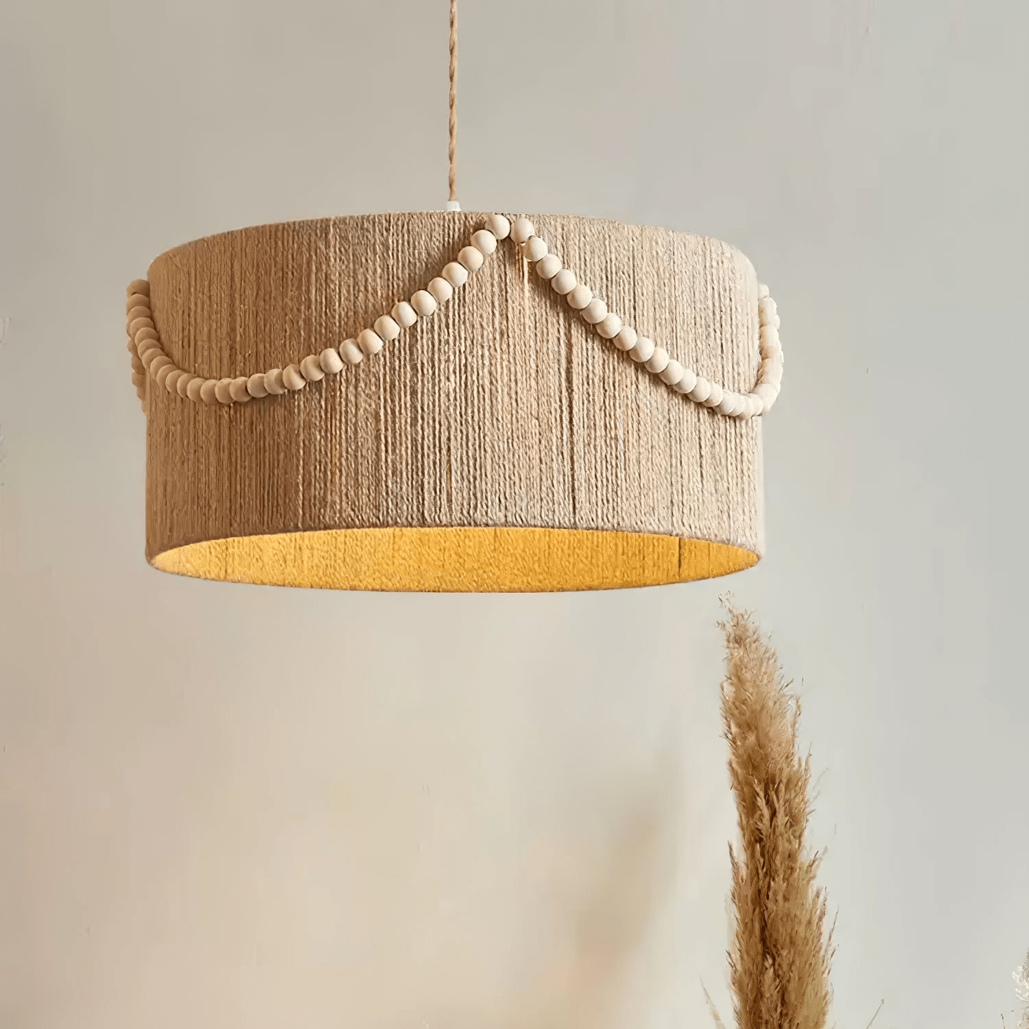 Ershaa Elegance Pendelleuchte im Boho-Stil mit Naturperlen-Letslighting