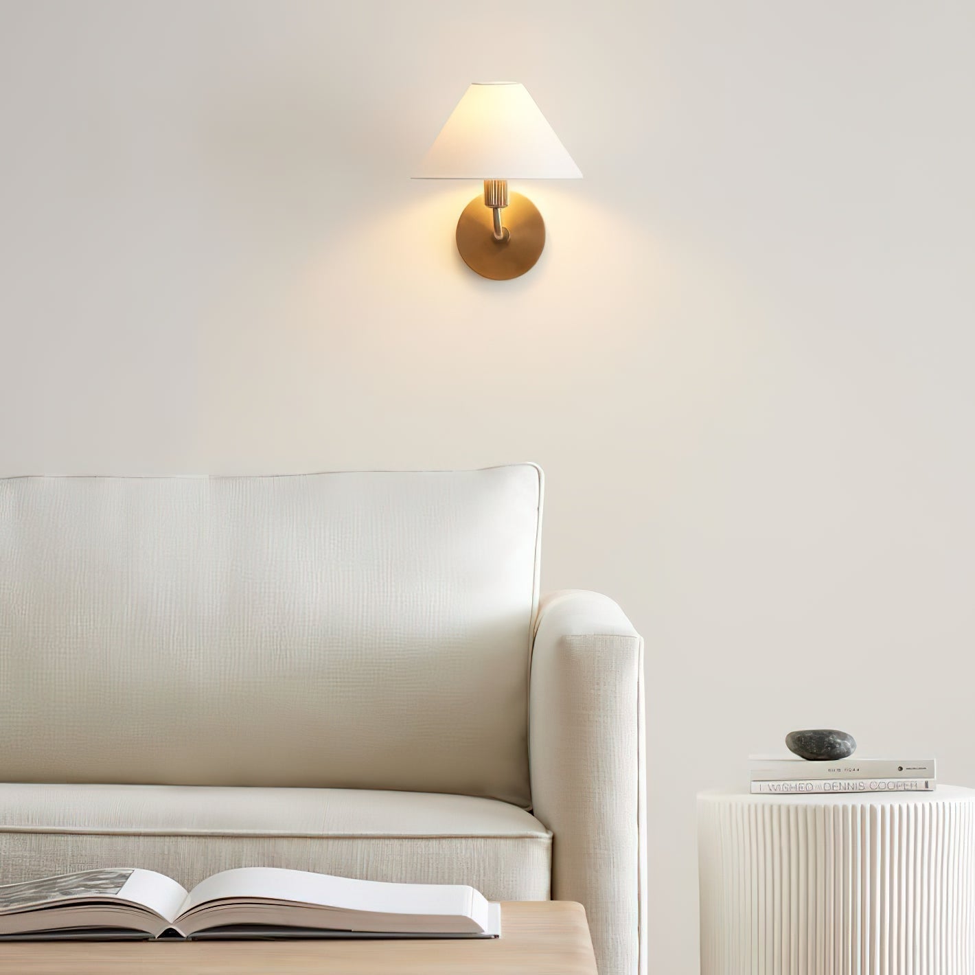 Cisoren Traditionelle Einzigartige Messing Stoff Wandleuchte-Letslighting