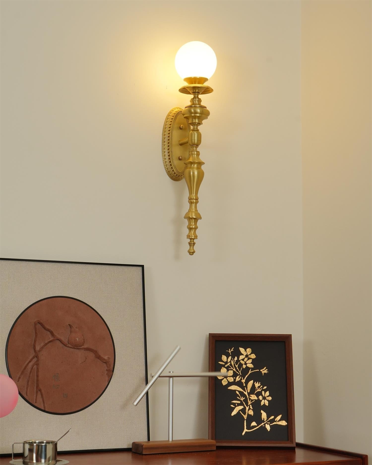 Sage Vintage Wandleuchte aus Messing-Letslighting