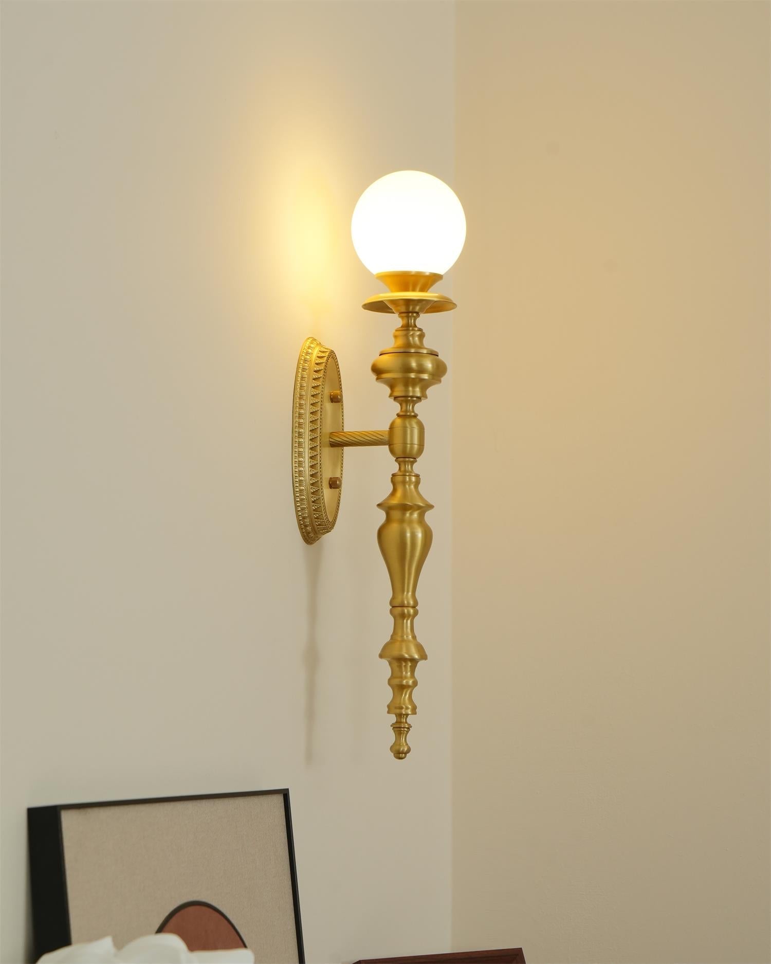 Sage Vintage Wandleuchte aus Messing-Letslighting