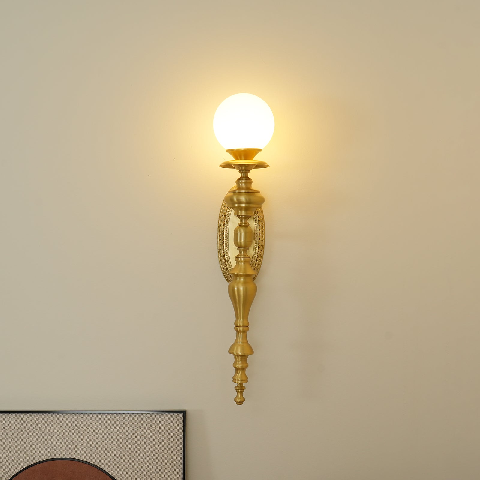 Sage Vintage Wandleuchte aus Messing-Letslighting
