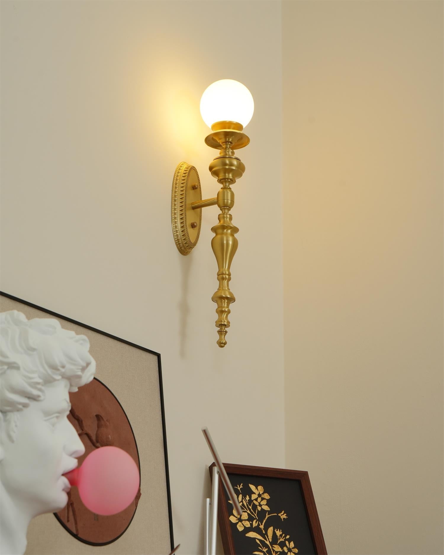 Sage Vintage Wandleuchte aus Messing-Letslighting