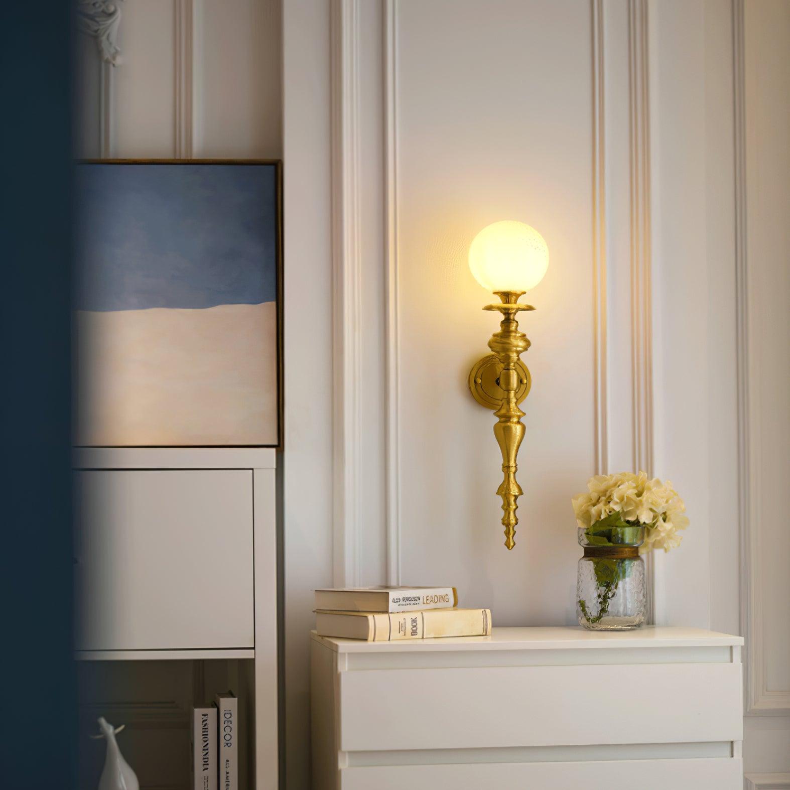 Sage Vintage Wandleuchte aus Messing-Letslighting