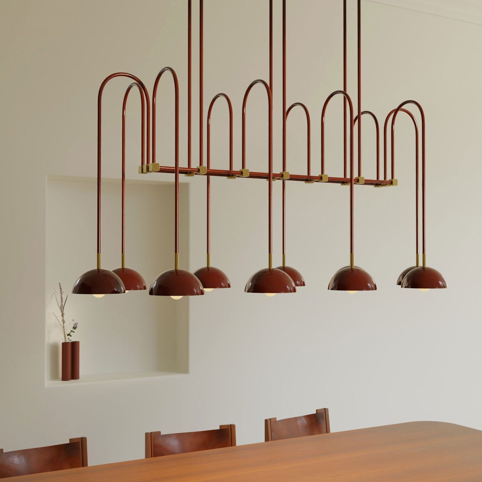 Blikuvyh Industrieller Vintage Atelier Kronleuchter aus Messing-Letslighting
