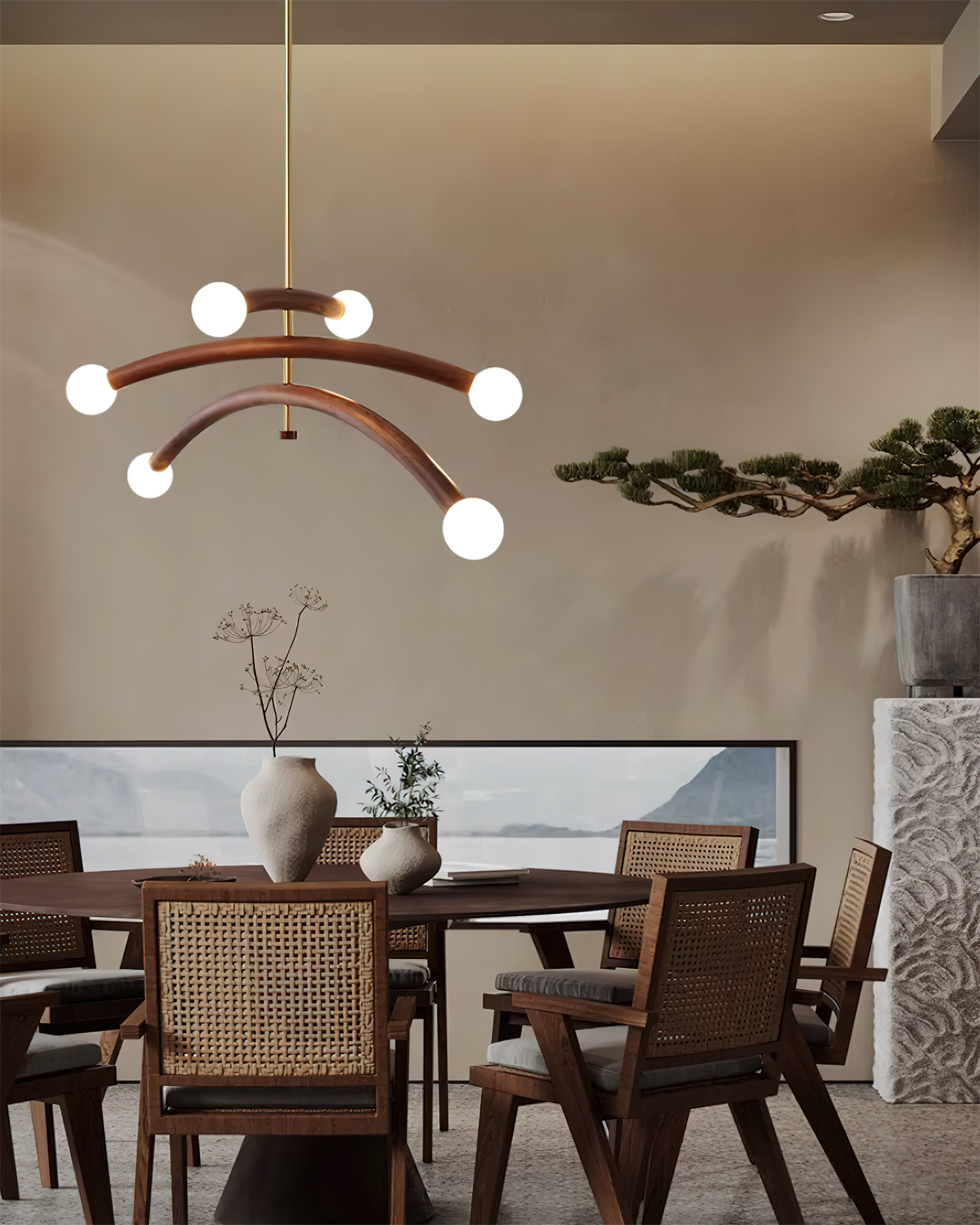 Aurevia Bogen Globus Kronleuchter-Letslighting