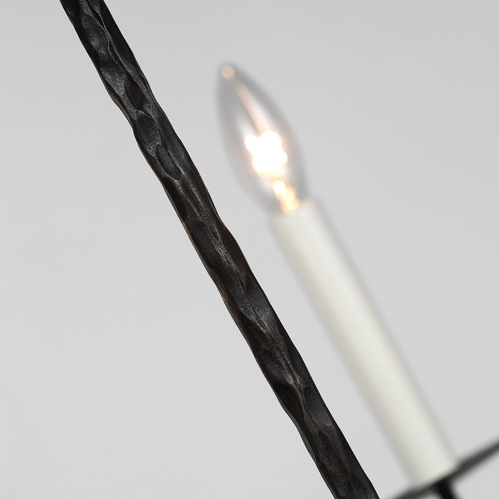 Caeluvyh Vintage Industrie Schwarz Kronleuchter-Letslighting