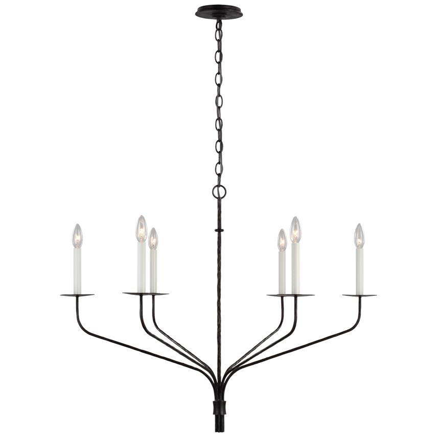 Caeluvyh Vintage Industrie Schwarz Kronleuchter-Letslighting