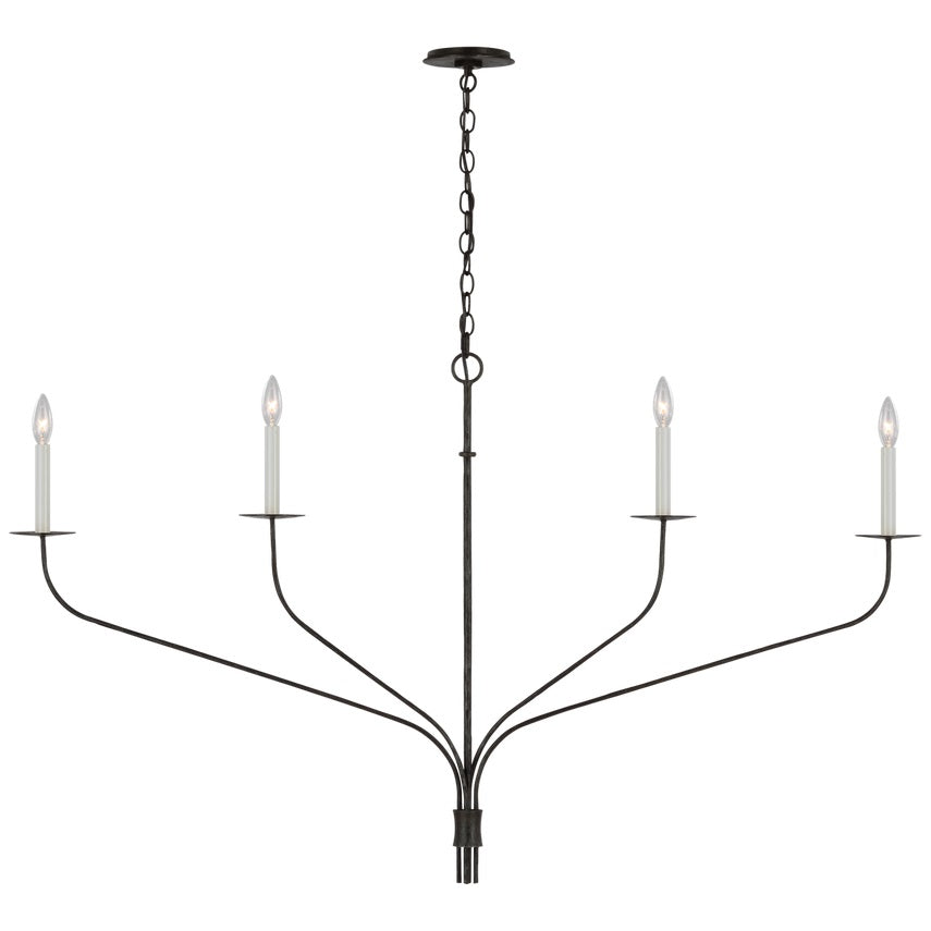 Caeluvyh Vintage Industrie Schwarz Kronleuchter-Letslighting