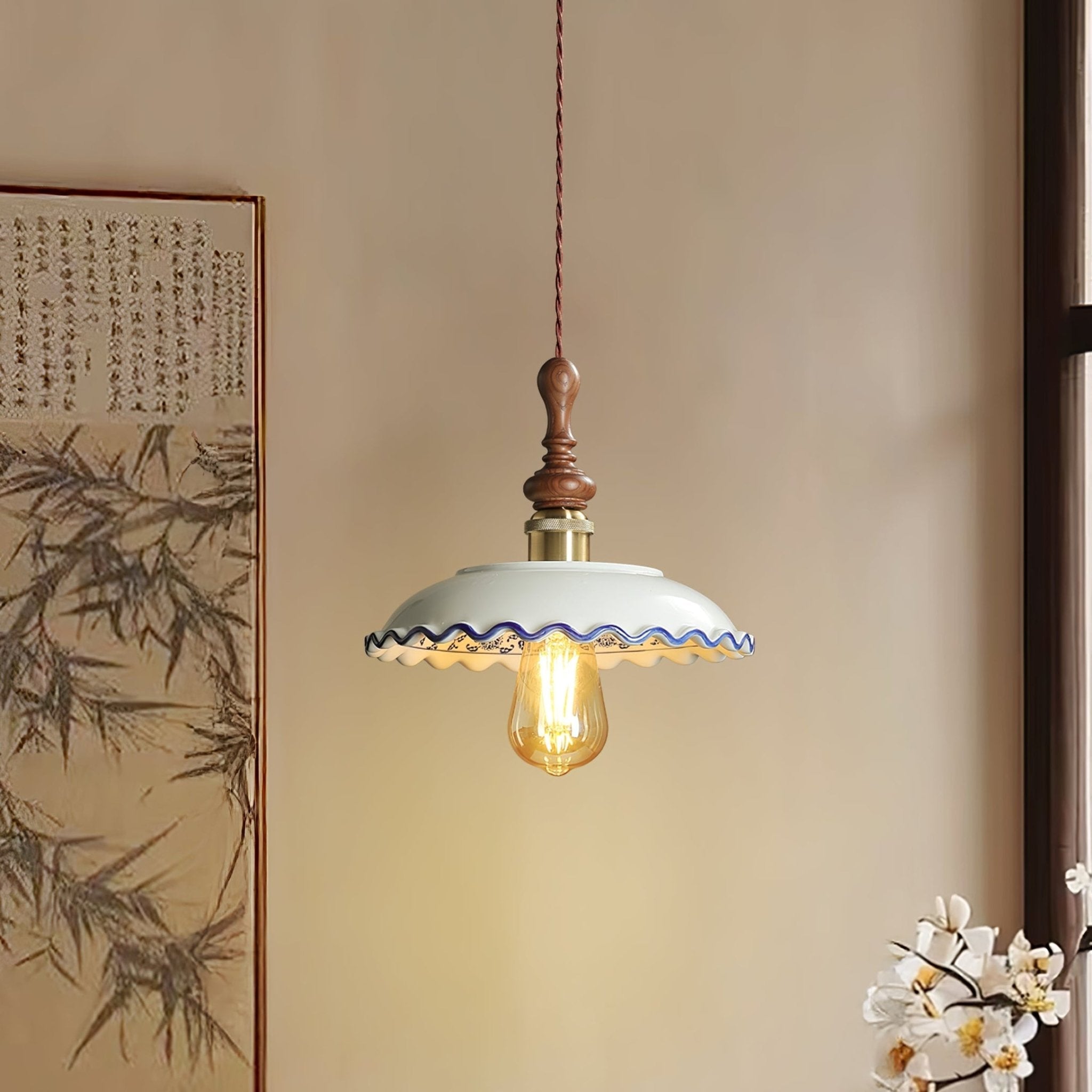 Ciraeor Delft Keramik Pendelleuchte-Letslighting