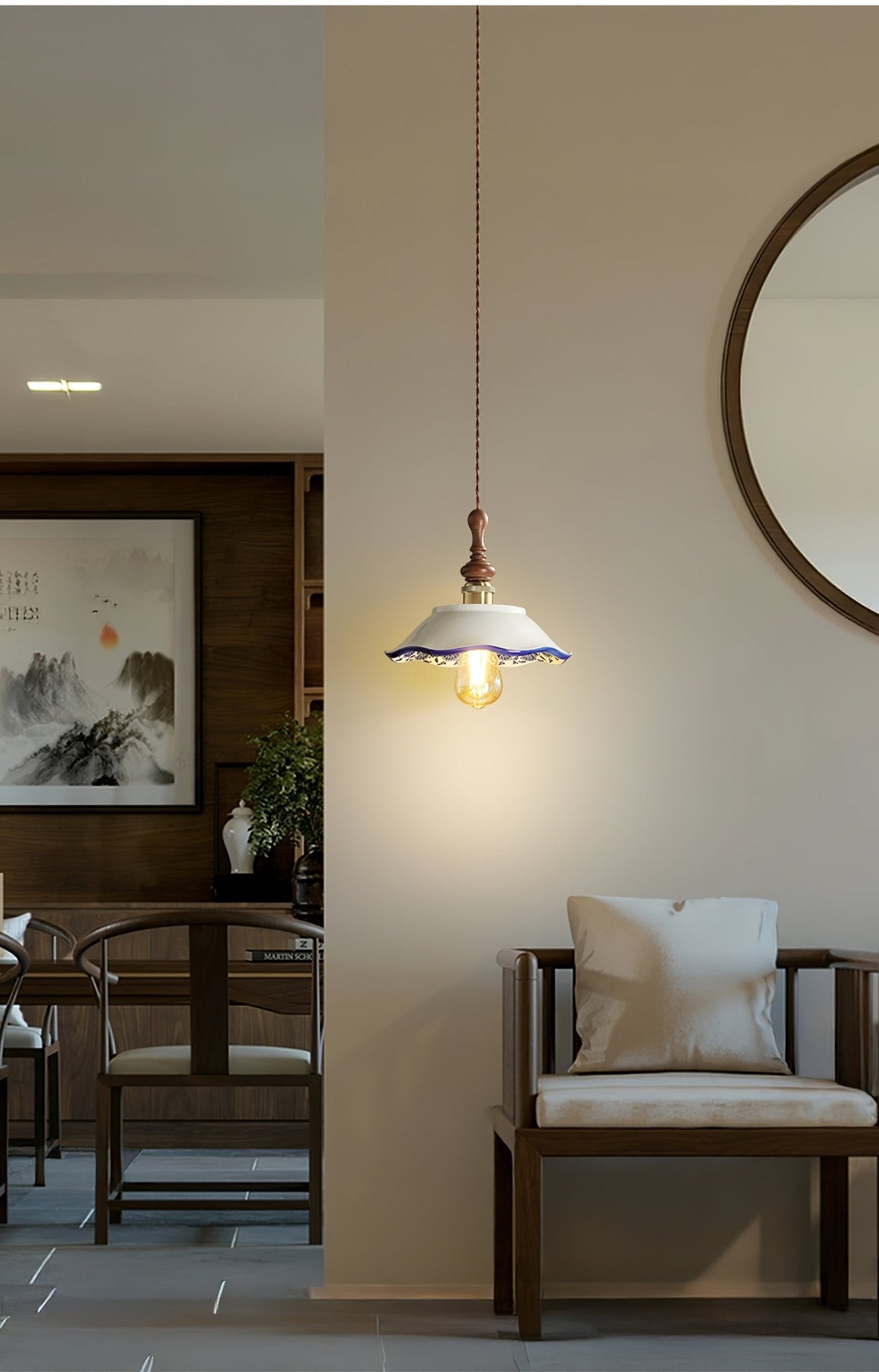Ciraeor Delft Keramik Pendelleuchte-Letslighting