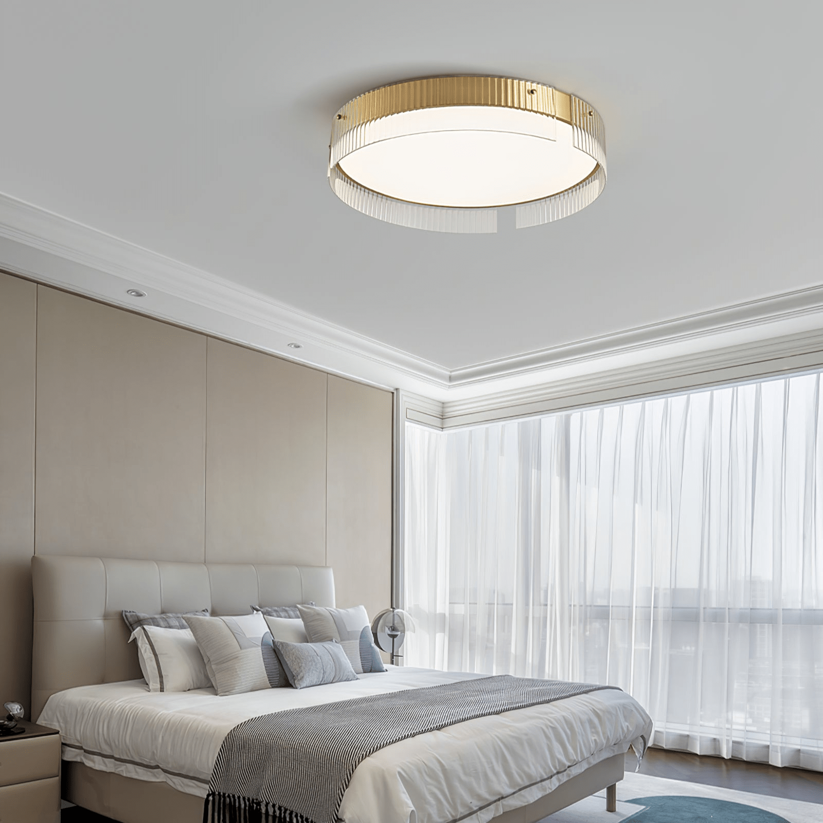 Ovenaris Minimalistische Deckenleuchte aus Messing-Letslighting