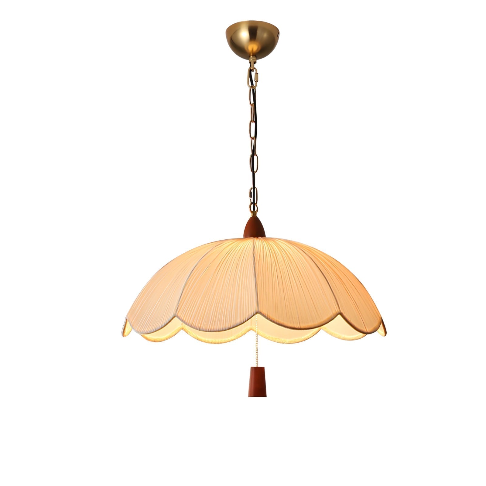 Vephael Jugendstil-Pendelleuchte aus Stoff-Letslighting