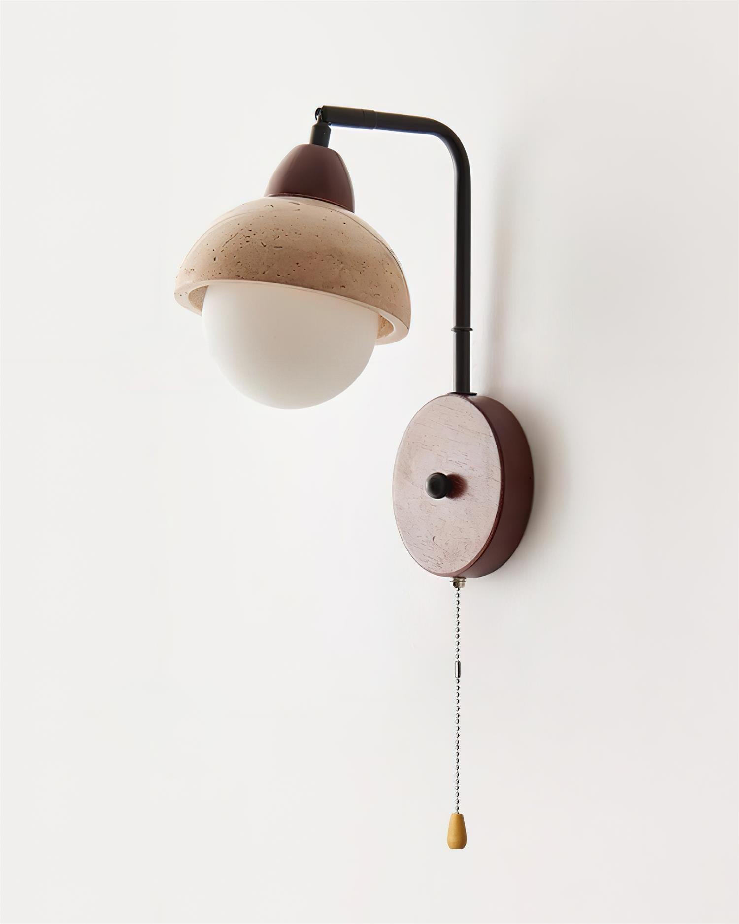 Ritta Dome Travertine Wall Lamp - Letslighting