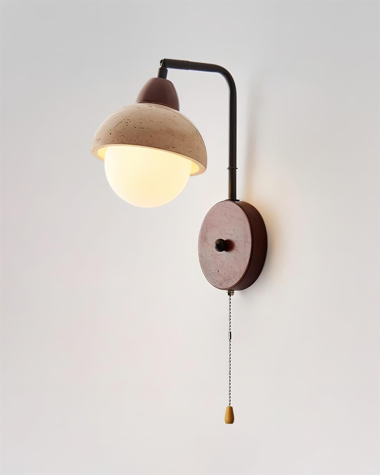 Ritta Dome Travertine Wall Lamp - Letslighting