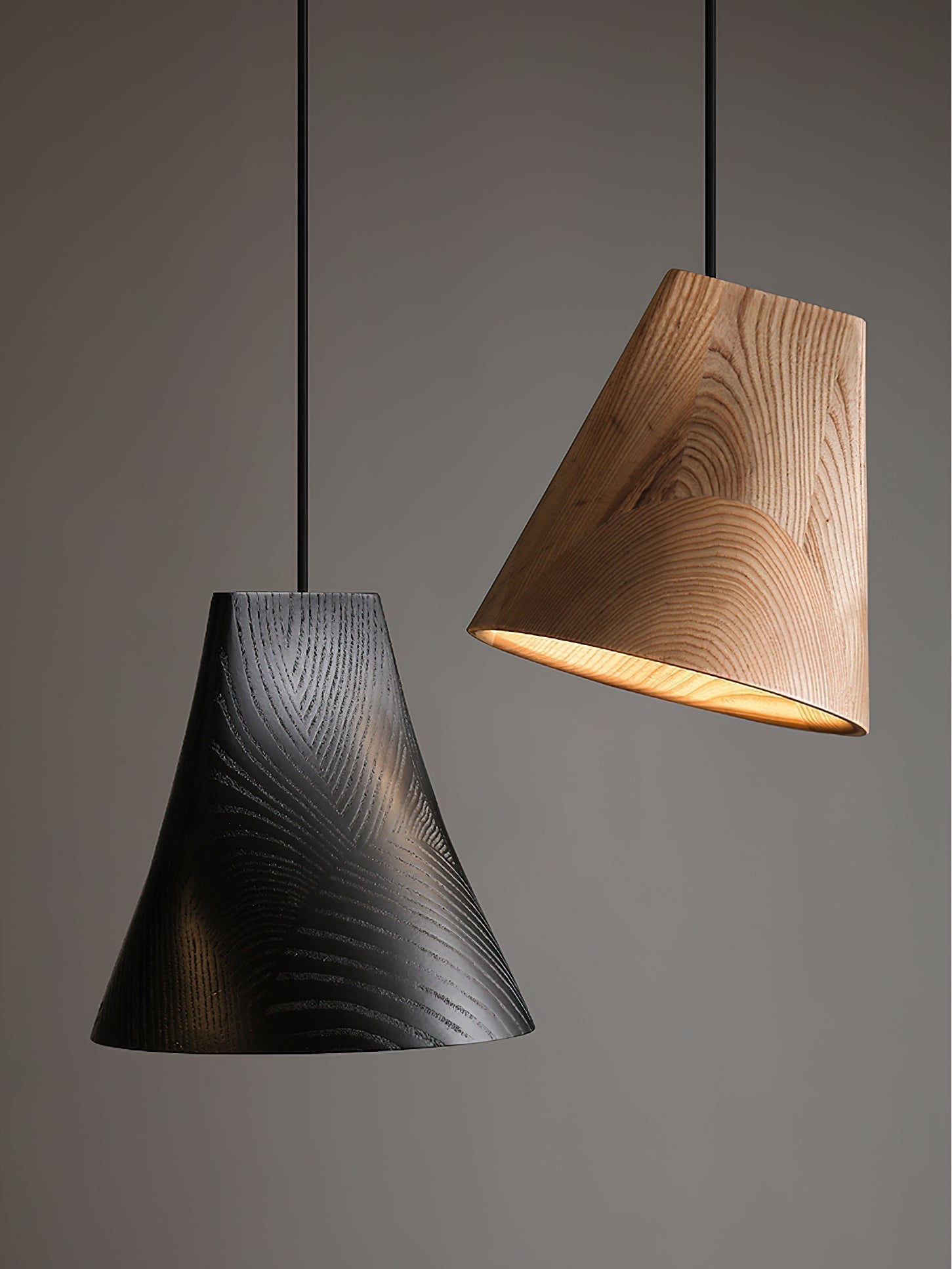 Ivarara Asymmetrisch Holz Pendelleuchte Leuchte-Letslighting
