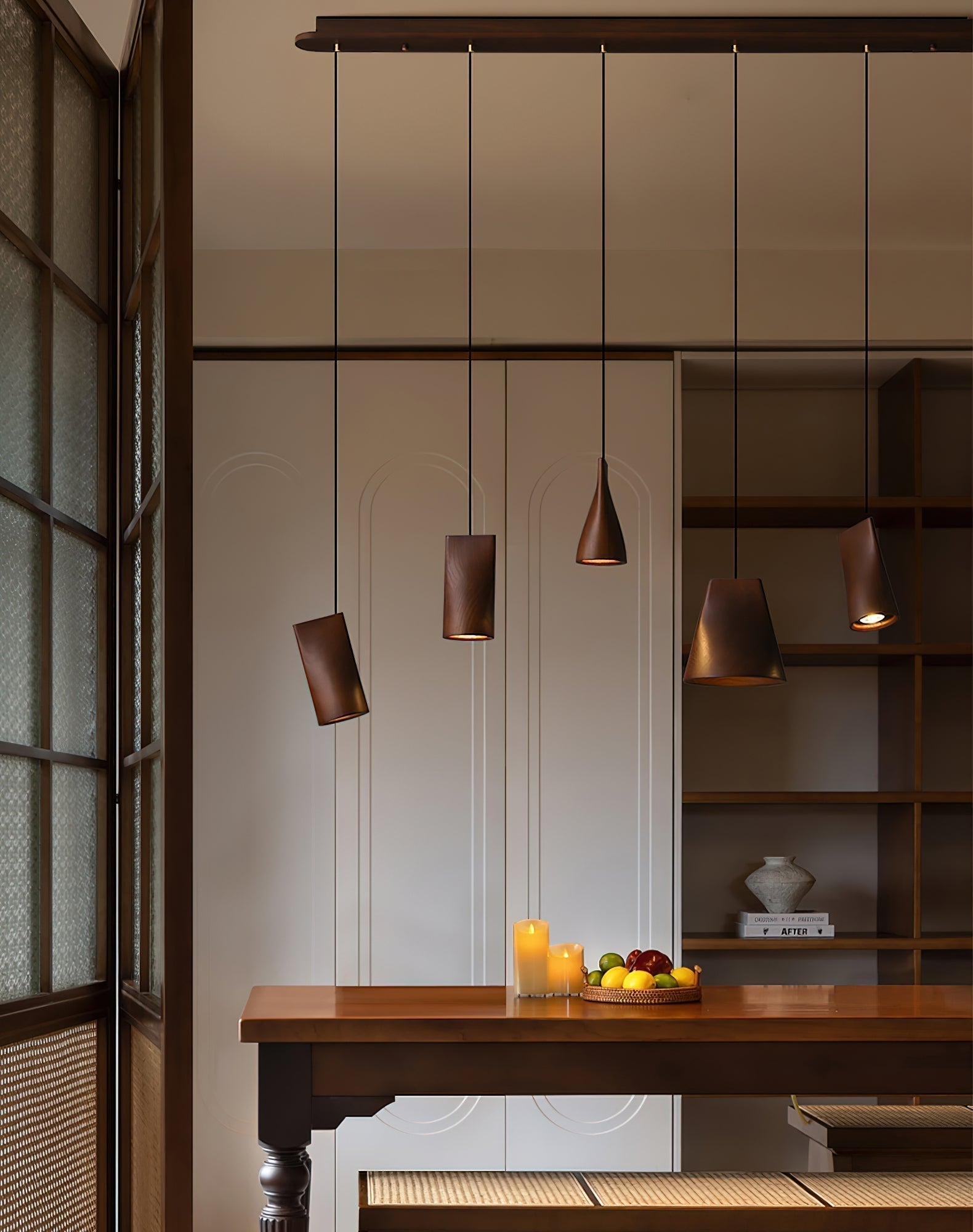 Ivarara Asymmetrisch Holz Pendelleuchte Leuchte-Letslighting