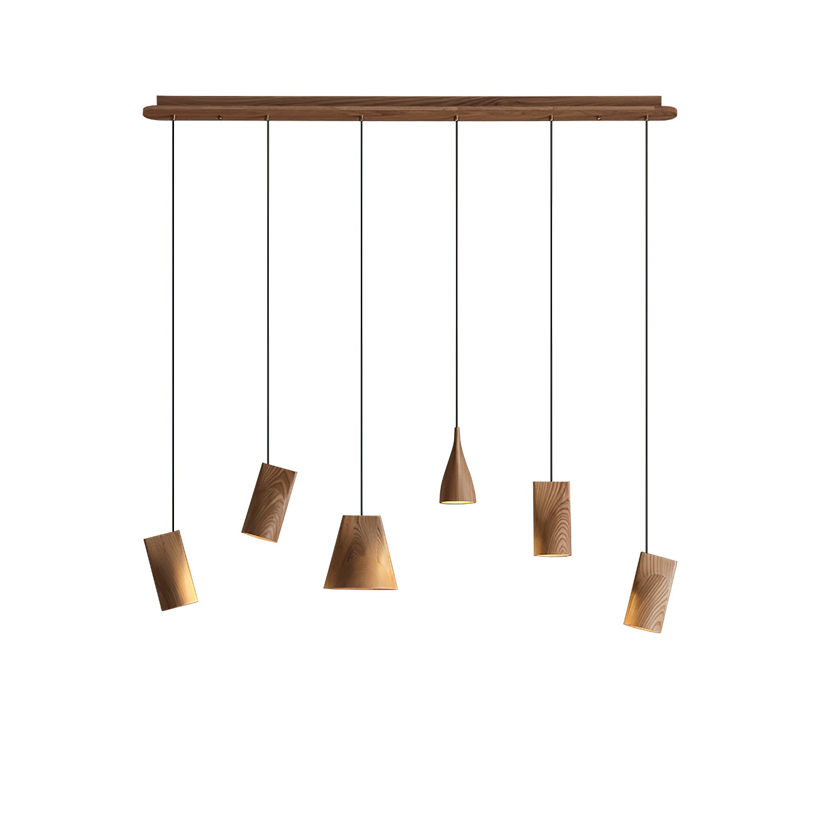 Ivarara Asymmetrisch Holz Pendelleuchte Leuchte-Letslighting