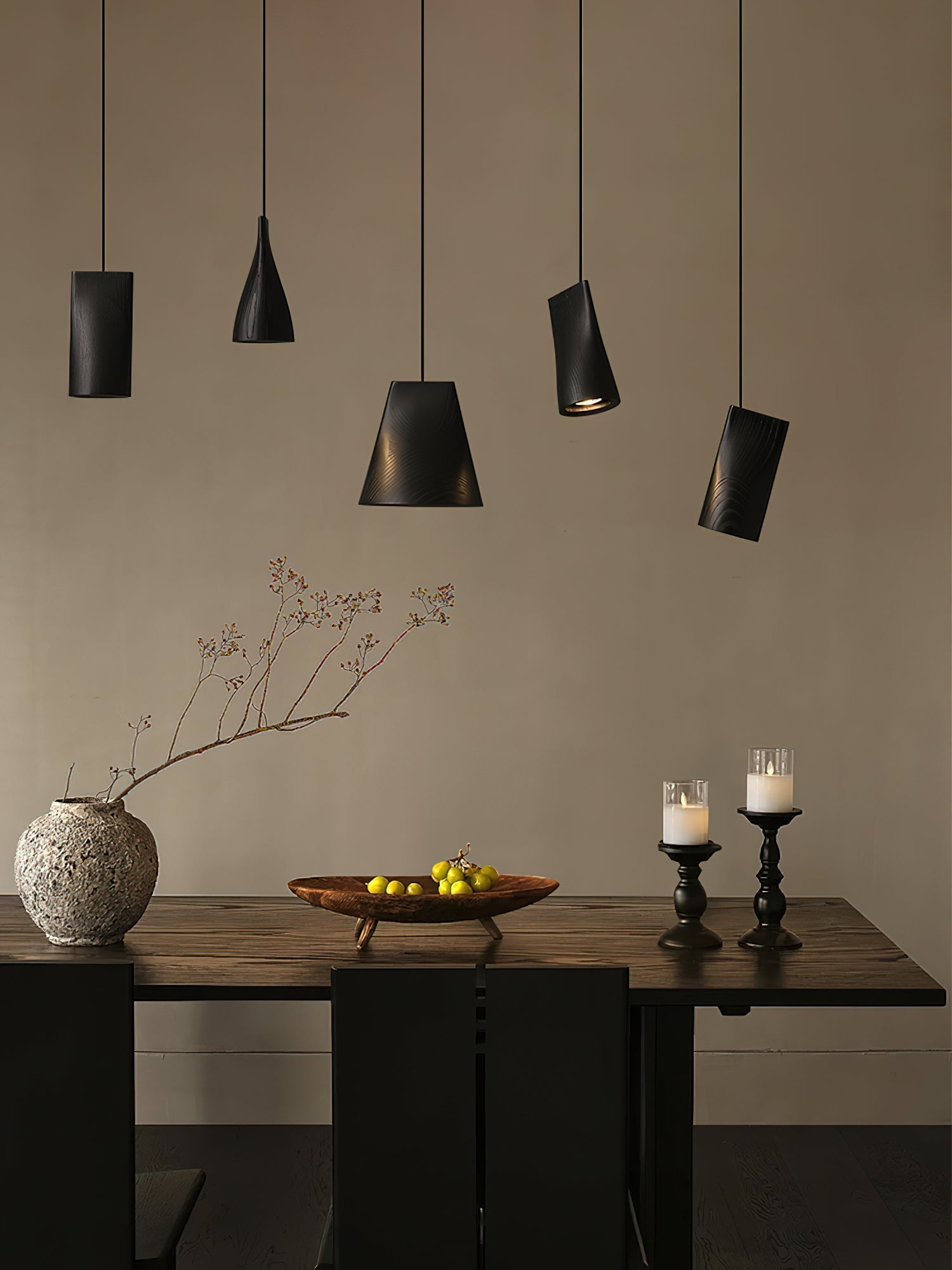 Ivarara Asymmetrisch Holz Pendelleuchte Leuchte-Letslighting
