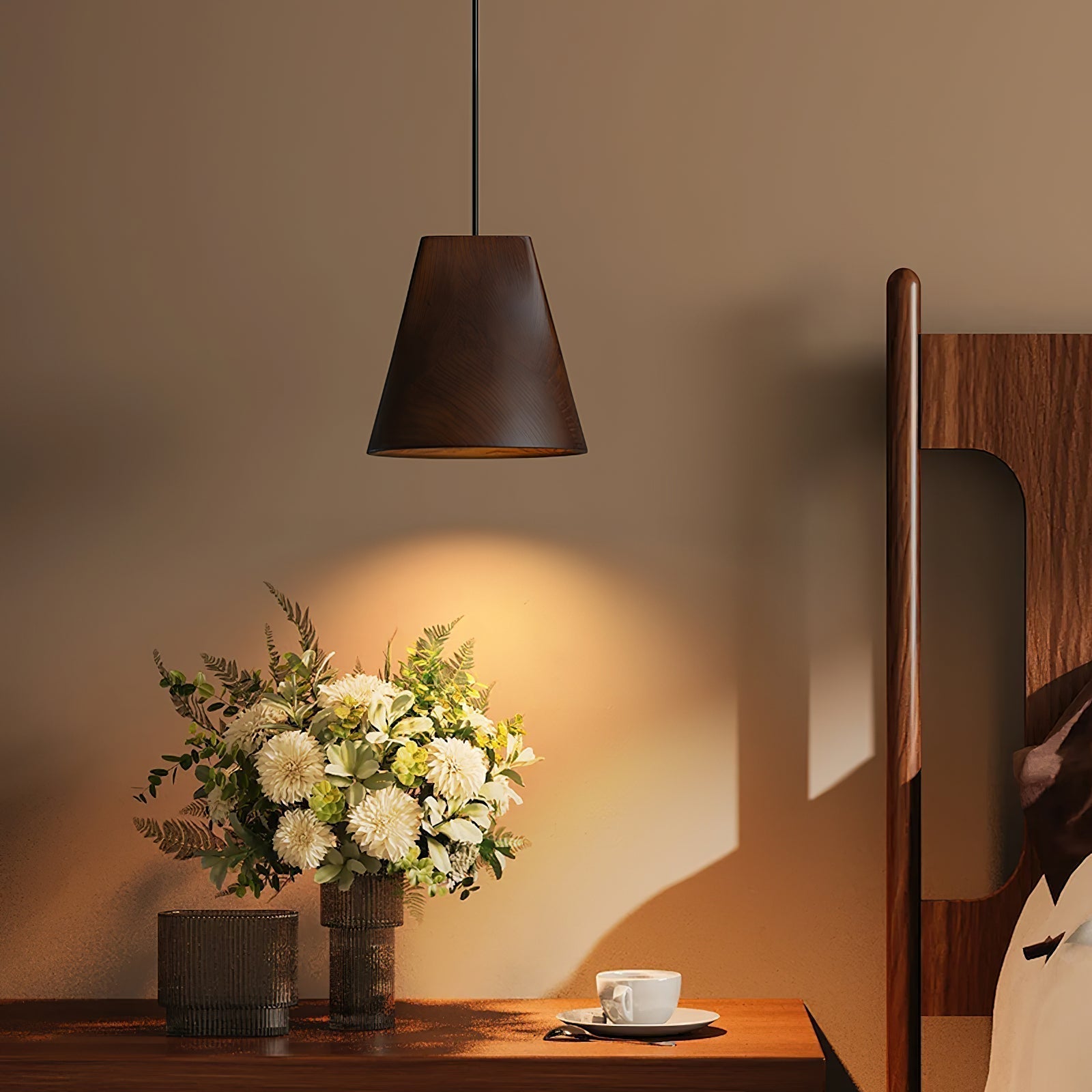 Ivarara Asymmetrisch Holz Pendelleuchte Leuchte-Letslighting