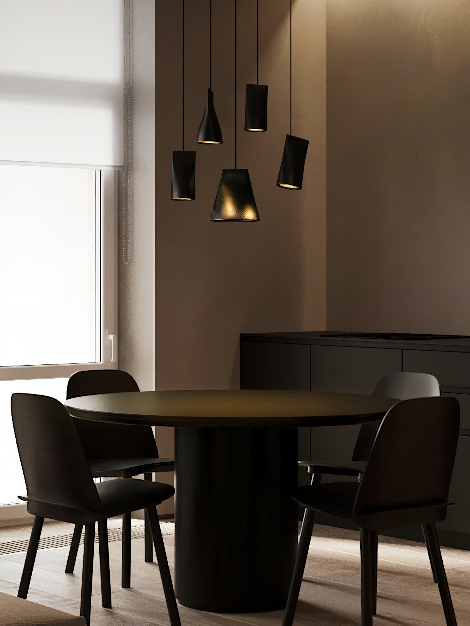 Ivarara Asymmetrisch Holz Pendelleuchte Leuchte-Letslighting