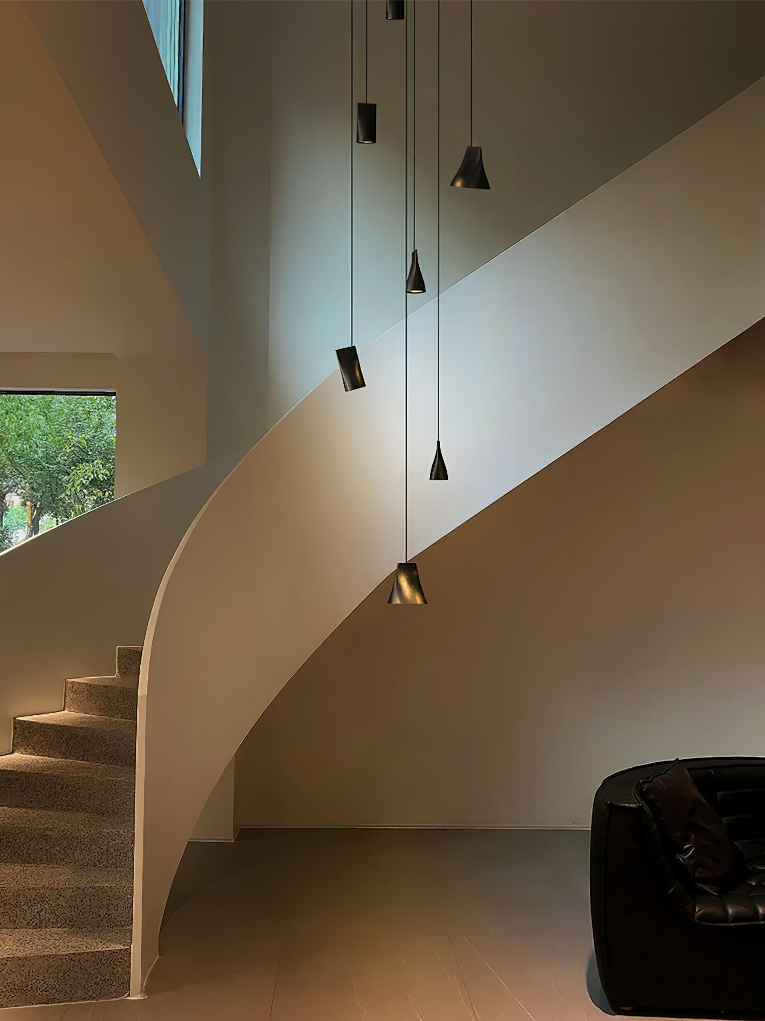 Ivarara Asymmetrisch Holz Pendelleuchte Leuchte-Letslighting