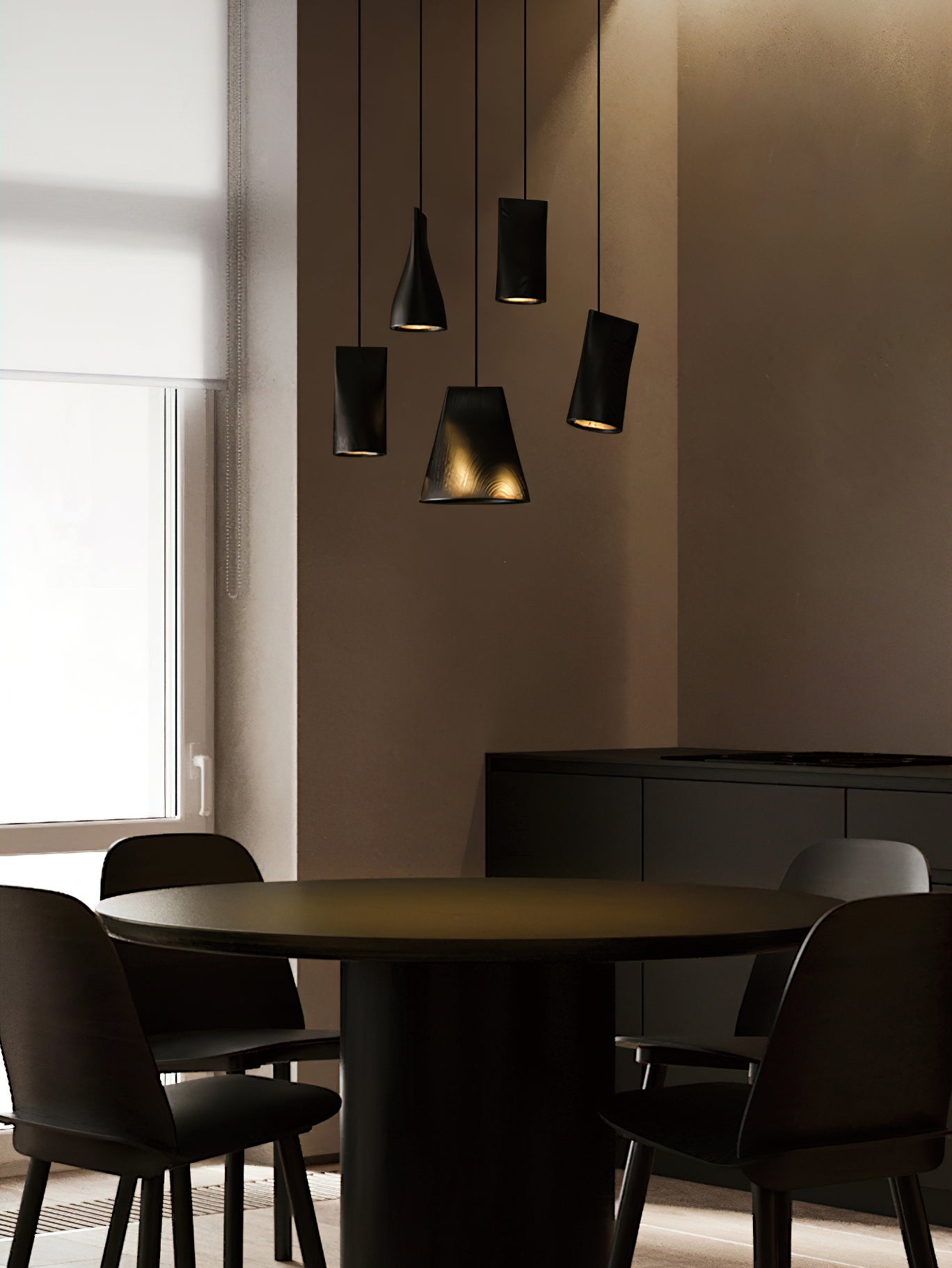 Ivarara Asymmetrisch Holz Pendelleuchte Leuchte-Letslighting