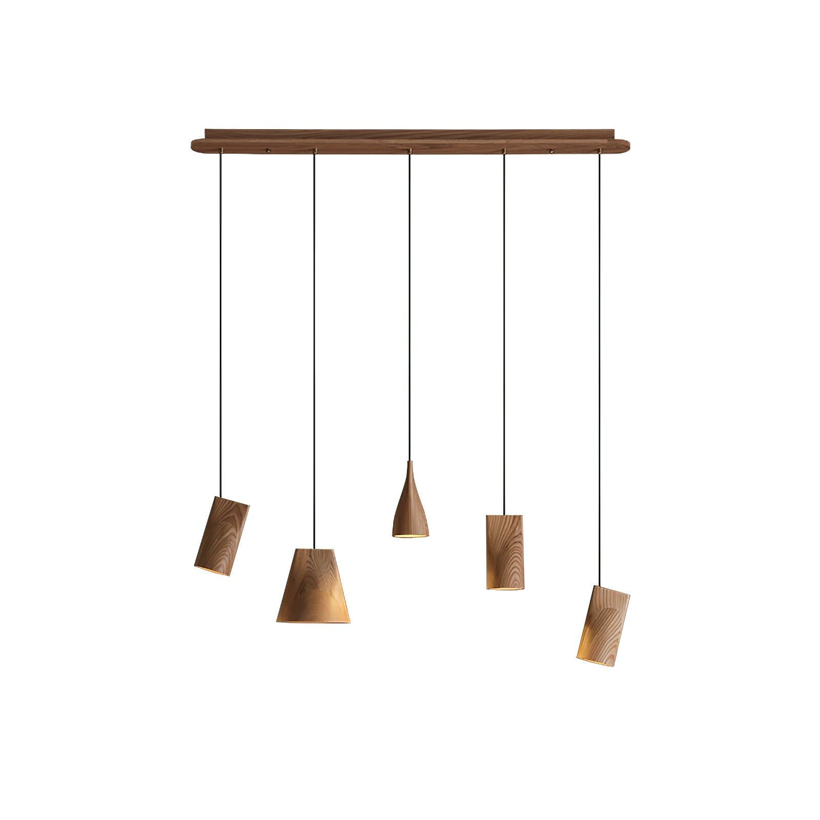 Ivarara Asymmetrisch Holz Pendelleuchte Leuchte-Letslighting