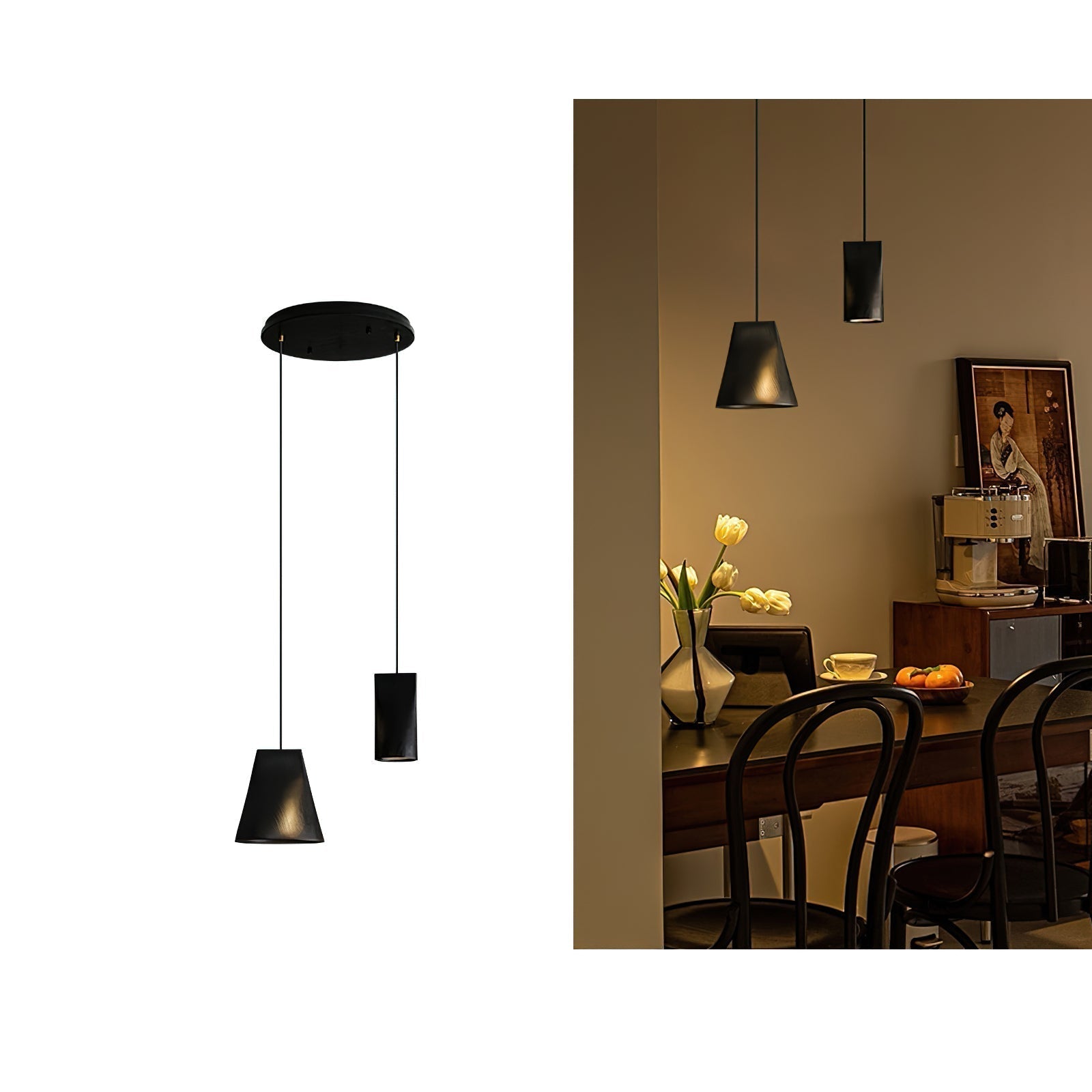 Ivarara Asymmetrisch Holz Pendelleuchte Leuchte-Letslighting